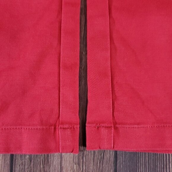 *Read Desc* St John Womens Size 4 Red 5 Pockets Straight Leg Pants Cotton Blend - Picture 5 of 15
